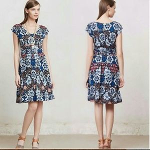 Meadow Rue🌸Anthropologie Gardenia Floral Dress